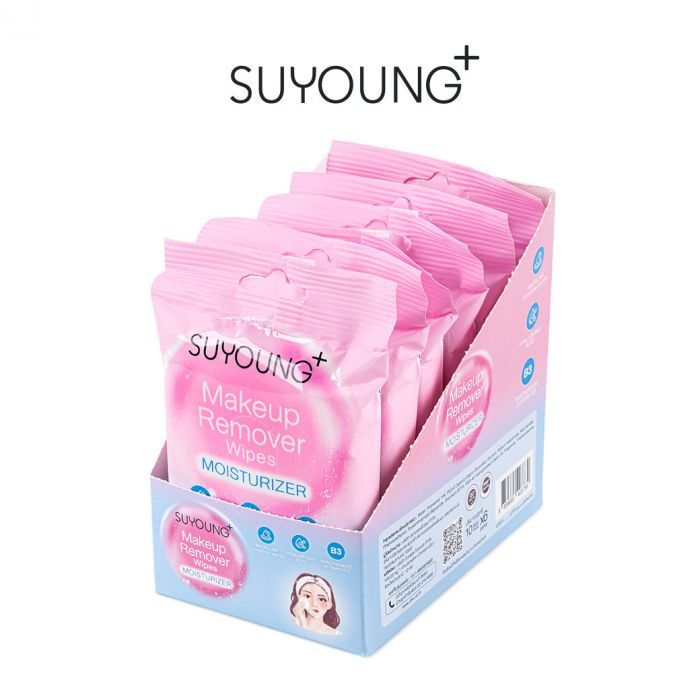 ทิชชู่เช็ดเครื่องสำอางค์ (Moisturizer) Suyoung+ (1 กล่อง/6 แพค)